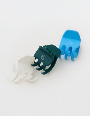 OFFLINE By Aerie Mini Hair Clip 3-Pack - White
