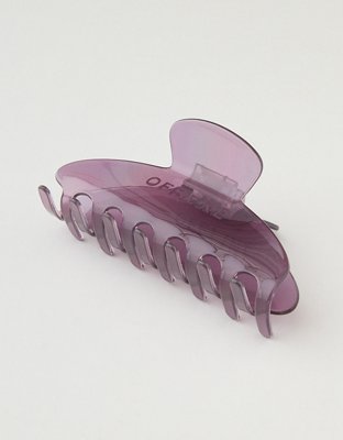 OFFLINE By Aerie Transparent Claw Clip - Royal Berry