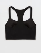 OFFLINE By Aerie Real Me Hold Up! Racerback Sports Bra - True Black