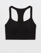 OFFLINE By Aerie Real Me Hold Up! Racerback Sports Bra - True Black