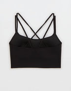 OFFLINE By Aerie Real Me XTRA Hold Up! Strappy Sports Bra - True Black