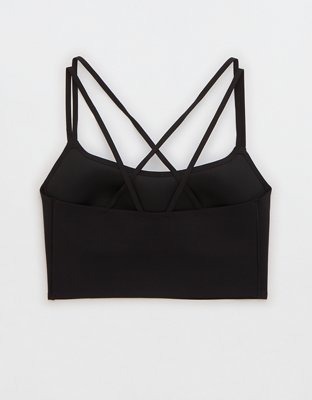 OFFLINE By Aerie Real Me XTRA Hold Up! Strappy Sports Bra - True Black