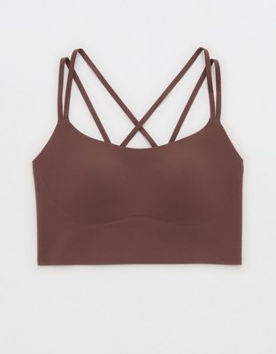 OFFLINE By Aerie Real Me XTRA Hold Up! Strappy Sports Bra - Relic