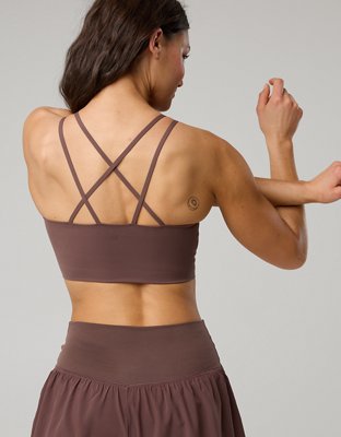 OFFLINE By Aerie Real Me XTRA Hold Up! Strappy Sports Bra - Relic