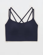 OFFLINE By Aerie Real Me XTRA Hold Up! Strappy Sports Bra - Steel Blue