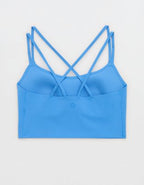 OFFLINE By Aerie Real Me XTRA Hold Up! Strappy Sports Bra - Rome Blue
