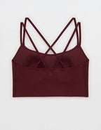 OFFLINE By Aerie Real Me XTRA Hold Up! Strappy Sports Bra - Royal Berry
