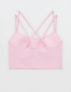 OFFLINE By Aerie Real Me XTRA Hold Up! Strappy Sports Bra - Parfait Pink