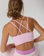 OFFLINE By Aerie Real Me XTRA Hold Up! Strappy Sports Bra - Parfait Pink
