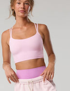 OFFLINE By Aerie Real Me XTRA Hold Up! Strappy Sports Bra - Parfait Pink