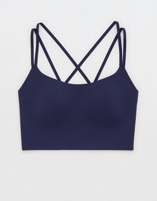 OFFLINE By Aerie Real Me XTRA Hold Up! Strappy Sports Bra - Royal Navy