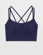 OFFLINE By Aerie Real Me XTRA Hold Up! Strappy Sports Bra - Royal Navy