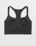 OFFLINE By Aerie Real Me Hold Up! Racerback Sports Bra - Smoked Gray