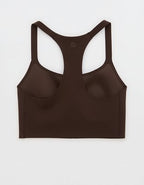 OFFLINE By Aerie Real Me Hold Up! Racerback Sports Bra - Deep Earth