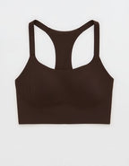 OFFLINE By Aerie Real Me Hold Up! Racerback Sports Bra - Deep Earth