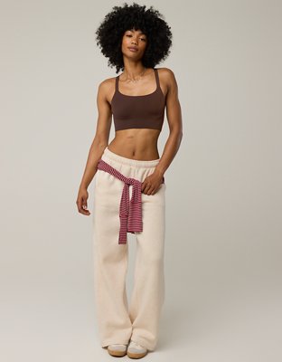 OFFLINE By Aerie Real Me Hold Up! Racerback Sports Bra - Deep Earth