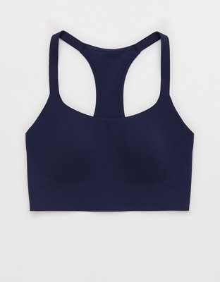OFFLINE By Aerie Real Me Hold Up! Racerback Sports Bra - Royal Navy
