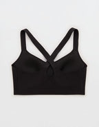 OFFLINE By Aerie Real Me XTRA Hold Up! Push Up Sports Bra - True Black