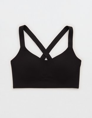 OFFLINE By Aerie Real Me XTRA Hold Up! Push Up Sports Bra - True Black