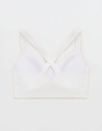 OFFLINE By Aerie Real Me XTRA Hold Up! Push Up Sports Bra - Air White