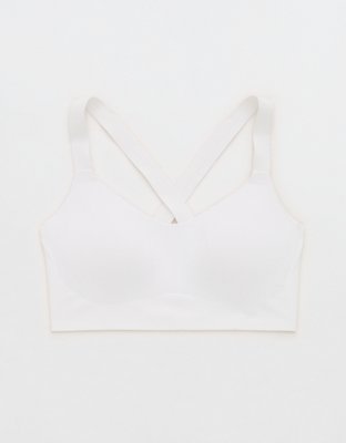 OFFLINE By Aerie Real Me XTRA Hold Up! Push Up Sports Bra - Air White