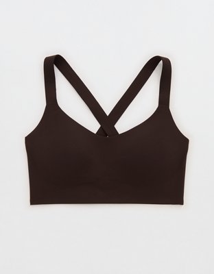 OFFLINE By Aerie Real Me XTRA Hold Up! Push Up Sports Bra - Deep Earth