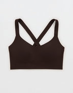 OFFLINE By Aerie Real Me XTRA Hold Up! Push Up Sports Bra - Deep Earth