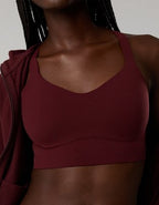 OFFLINE By Aerie Real Me XTRA Hold Up! Push Up Sports Bra - Royal Berry