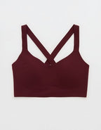 OFFLINE By Aerie Real Me XTRA Hold Up! Push Up Sports Bra - Royal Berry