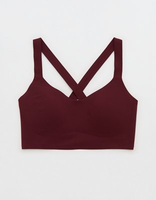 OFFLINE By Aerie Real Me XTRA Hold Up! Push Up Sports Bra - Royal Berry