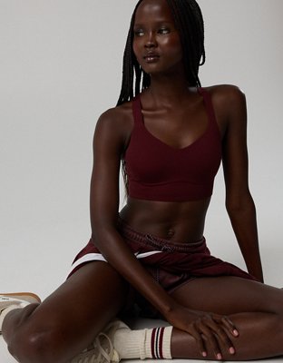 OFFLINE By Aerie Real Me XTRA Hold Up! Push Up Sports Bra - Royal Berry