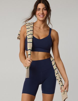 OFFLINE By Aerie Real Me XTRA Hold Up! Push Up Sports Bra - Royal Navy