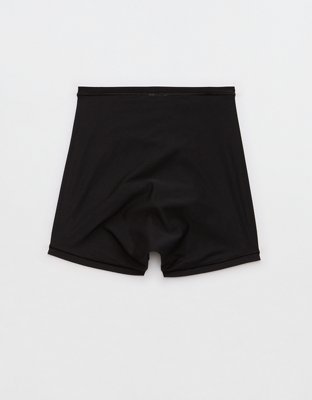 SMOOTHEZ Everyday Mid Rise Boyshort Underwear - True Black