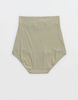 SMOOTHEZ Everyday Super High Waisted Boybrief Underwear - Faded Olive