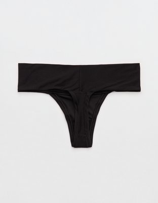 SMOOTHEZ Everyday Thong Underwear - True Black