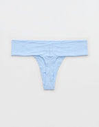 SMOOTHEZ Everyday Jacquard Thong Underwear - Blue Mist