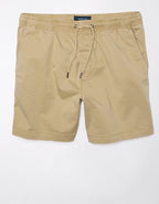 AE 7" Flex Lived-In Trekker Short - Khaki