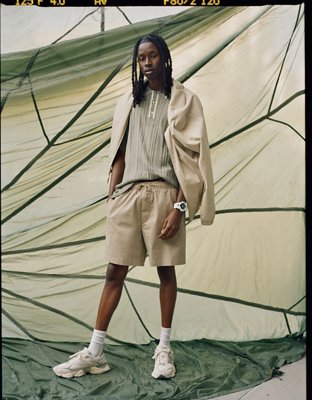 AE 7" Flex Lived-In Trekker Short - Khaki