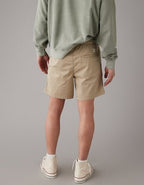 AE 7" Flex Lived-In Trekker Short - Khaki