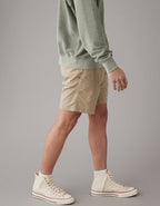 AE 7" Flex Lived-In Trekker Short - Khaki