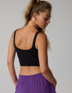 LSU Tigers OFFLINE By Aerie Low Key Sports Bra - Black