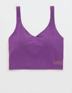 LSU Tigers OFFLINE By Aerie Low Key Sports Bra - Purple