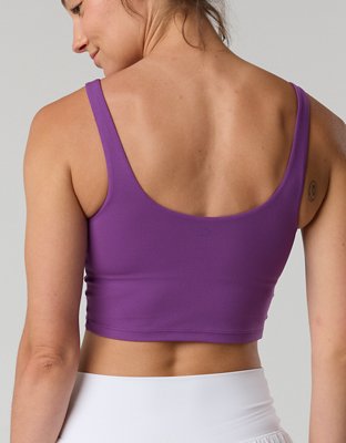 LSU Tigers OFFLINE By Aerie Low Key Sports Bra - Purple