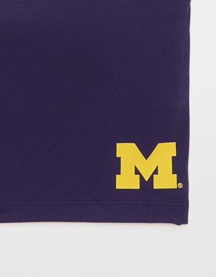 Michigan Wolverines OFFLINE By Aerie Low Key Sports Bra - Classic Navy