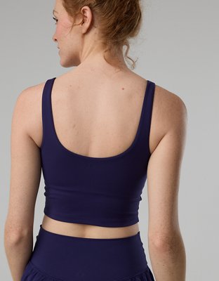 Michigan Wolverines OFFLINE By Aerie Low Key Sports Bra - Classic Navy