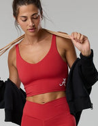 Alabama Crimson Tide OFFLINE By Aerie Low Key Sports Bra - Red