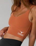 Texas Longhorns OFFLINE By Aerie Low Key Sports Bra - Warm Red