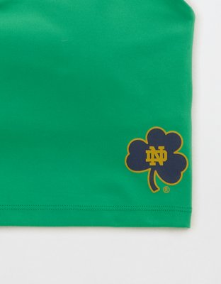 Notre Dame Fighting Irish OFFLINE By Aerie Low Key Sports Bra - Green