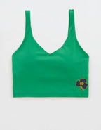 Notre Dame Fighting Irish OFFLINE By Aerie Low Key Sports Bra - Green