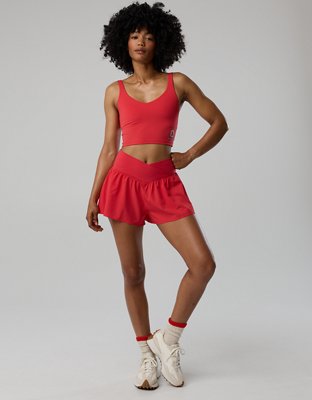 Ohio State Buckeyes OFFLINE By Aerie Low Key Sports Bra - Bright Red